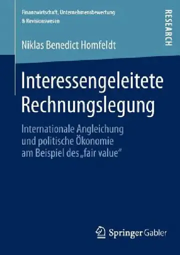 Cover of Interessengeleitete Rechnungslegung