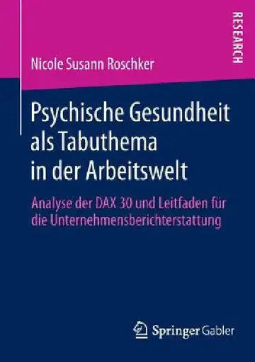 Cover of Psychische Gesundheit ALS Tabuthema in Der Arbeitswelt