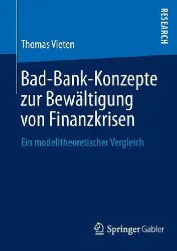 Cover of Bad-Bank-Konzepte Zur Bewältigung Von Finanzkrisen