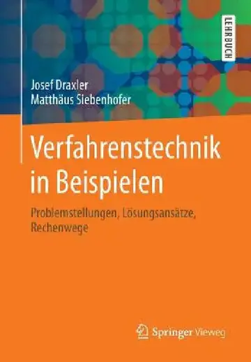 Cover of Verfahrenstechnik in Beispielen