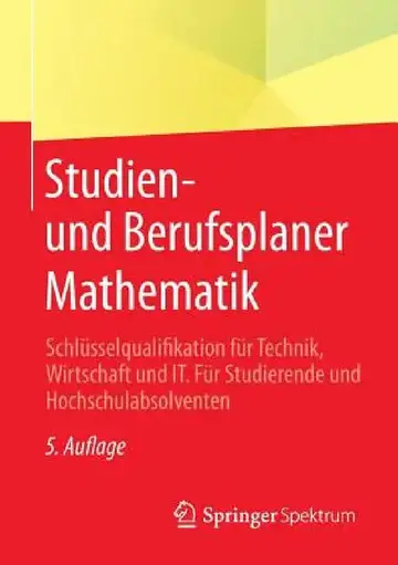 Cover of Studien- Und Berufsplaner Mathematik