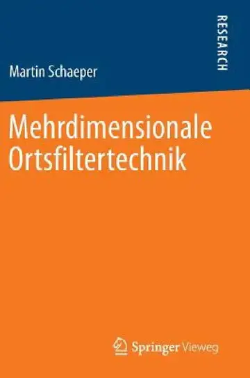 Cover of Mehrdimensionale Ortsfiltertechnik