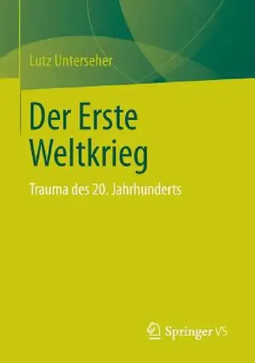 Cover of Der Erste Weltkrieg
