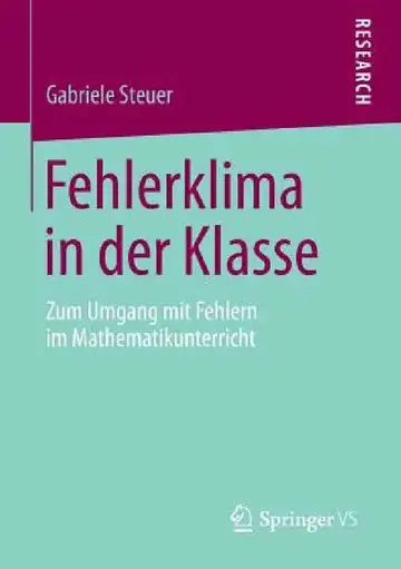 Cover of Fehlerklima in Der Klasse
