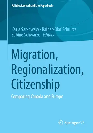 Cover of Migration, Regionalization, Citizenship
