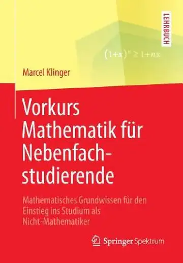 Cover of Vorkurs Mathematik Für Nebenfachstudierende