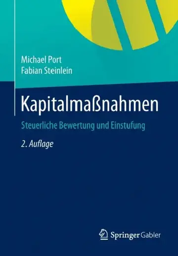 Cover of Kapitalmaßnahmen