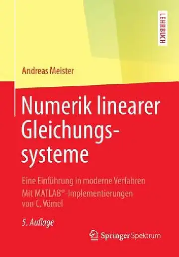 Cover of Numerik Linearer Gleichungssysteme