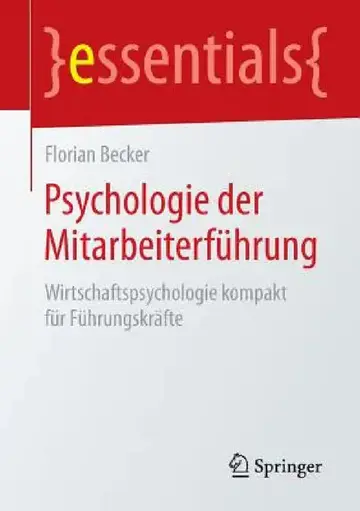 Cover of Psychologie Der Mitarbeiterführung