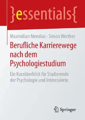 Cover of Berufliche Karrierewege Nach Dem Psychologiestudium