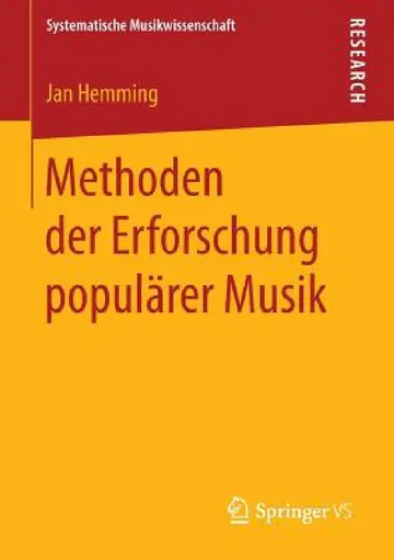 Cover of Methoden Der Erforschung Populärer Musik