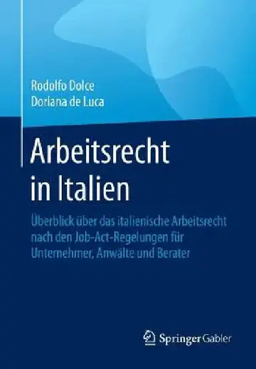 Cover of Arbeitsrecht in Italien