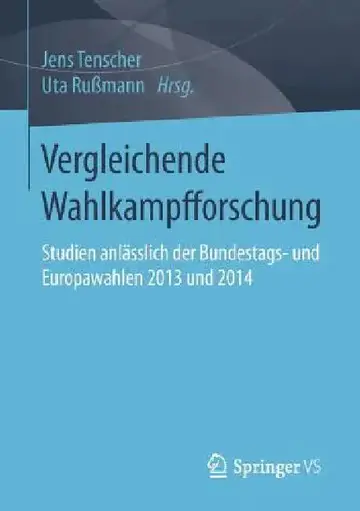 Cover of Vergleichende Wahlkampfforschung