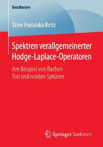 Cover of Spektren Verallgemeinerter Hodge-Laplace-Operatoren