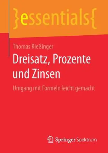 Cover of Dreisatz, Prozente Und Zinsen