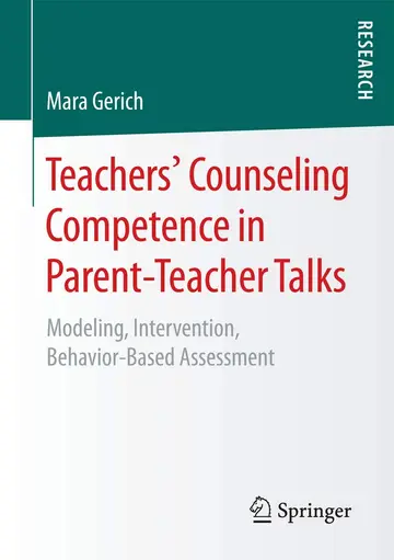 Cover of Teachers‘ Counseling Competence in Parent-Teacher Talks