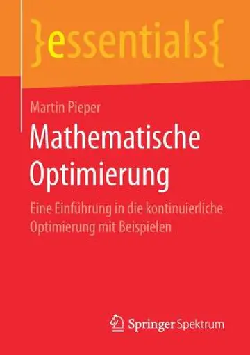 Cover of Mathematische Optimierung