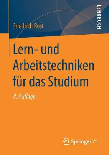 Cover of Lern- Und Arbeitstechniken Für Das Studium