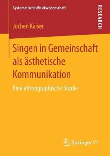 Cover of Singen in Gemeinschaft ALS Ästhetische Kommunikation