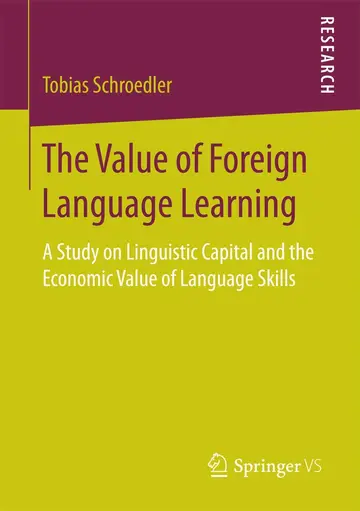 Cover of The Value of Foreign Language Learning