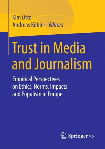 Cover of Trust in Media and Journalism