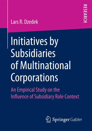 Cover of Initiatives by Subsidiaries of Multinational Corporations