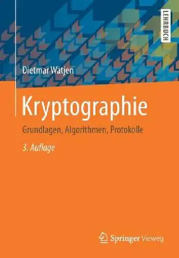 Cover of Kryptographie