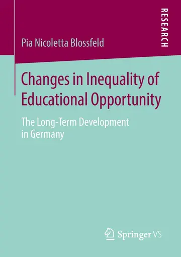 Cover of Changes in Inequality of Educational Opportunity