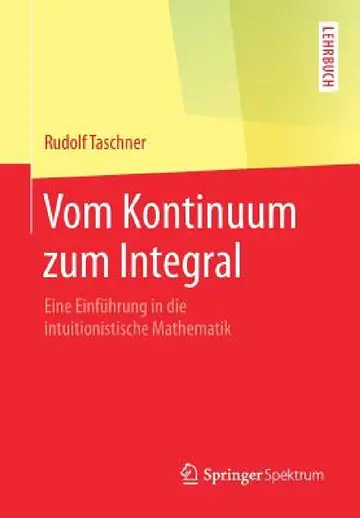 Cover of Vom Kontinuum Zum Integral