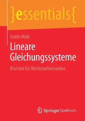 Cover of Lineare Gleichungssysteme