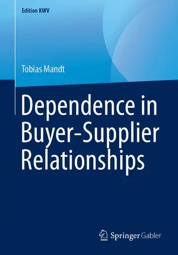 Cover of Dependence in Buyer-Supplier Relationships
