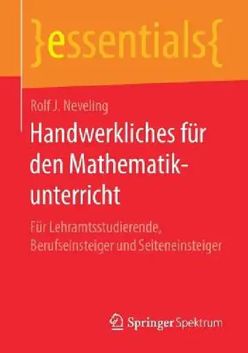 Cover of Handwerkliches Für Den Mathematikunterricht