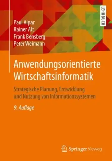 Cover of Anwendungsorientierte Wirtschaftsinformatik