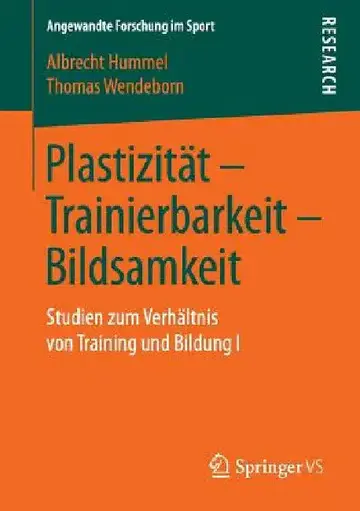 Cover of Plastizität - Trainierbarkeit - Bildsamkeit