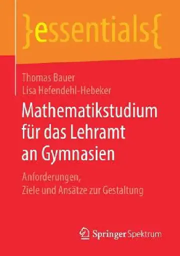 Cover of Mathematikstudium Für Das Lehramt an Gymnasien