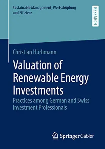 Cover of Valuation of Renewable Energy Investments