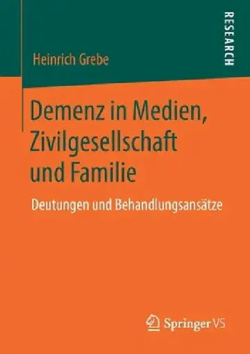 Cover of Demenz in Medien, Zivilgesellschaft Und Familie