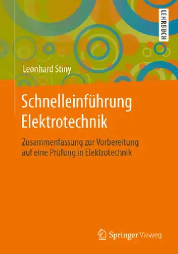 Cover of Schnelleinführung Elektrotechnik
