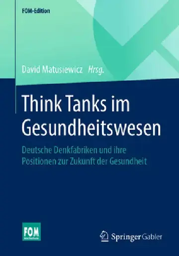 Cover of Think Tanks Im Gesundheitswesen
