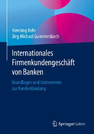 Cover of Internationales Firmenkundengeschäft Von Banken