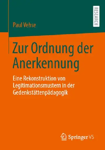 Cover of Zur Ordnung Der Anerkennung