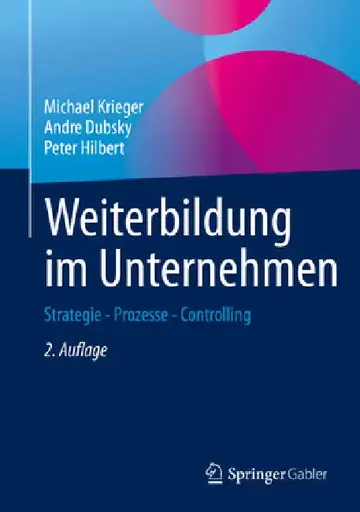 Cover of Weiterbildung Im Unternehmen