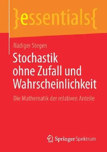 Cover of Stochastik Ohne Zufall Und Wahrscheinlichkeit
