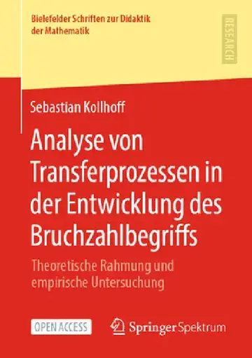 Cover of Analyse Von Transferprozessen in Der Entwicklung Des Bruchzahlbegriffs