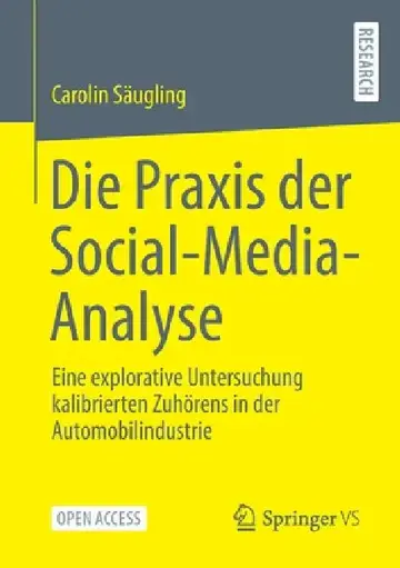 Cover of Die PRAXIS Der Social-Media-Analyse