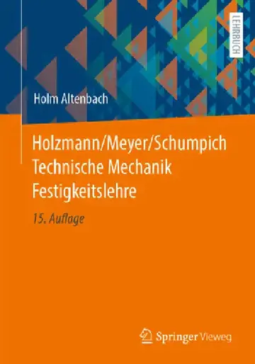 Cover of Holzmann/Meyer/Schumpich Technische Mechanik Festigkeitslehre