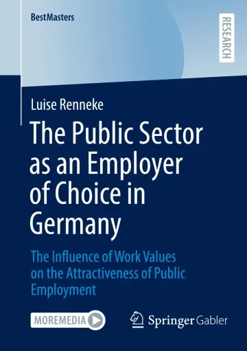 Cover of The Public Sector as an Employer of Choice in Germany