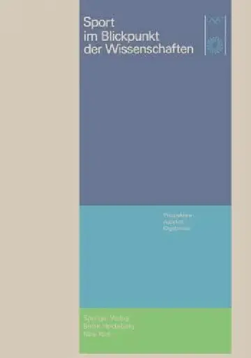 Cover of Sport Im Blickpunkt Der Wissenschaften
