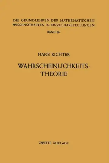 Cover of Wahrscheinlichkeitstheorie