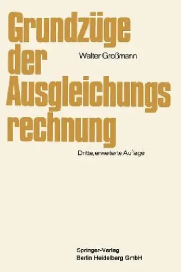 Cover of Grundzüge Der Ausgleichungsrechnung